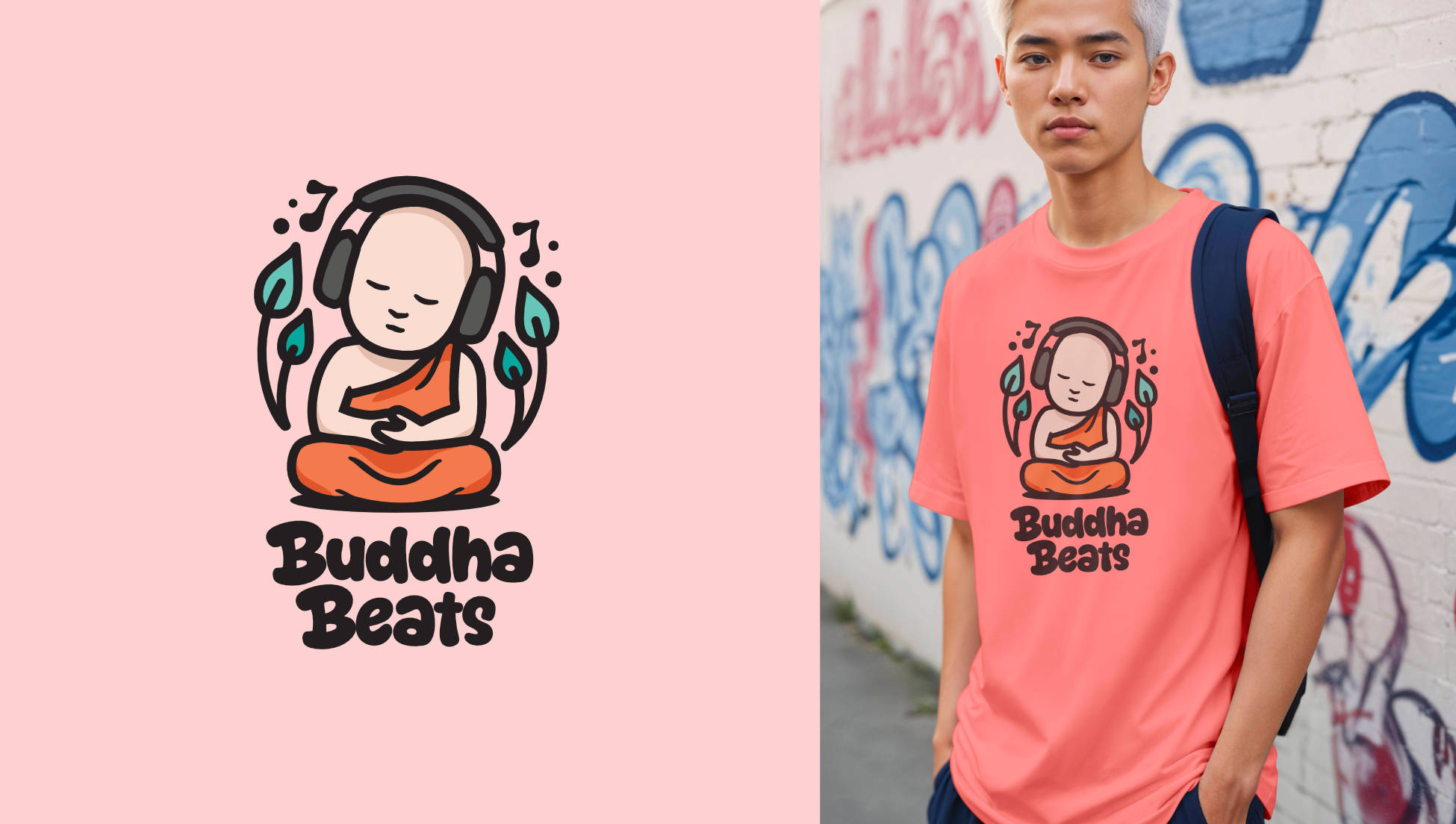 Buddha Beats music channel logo concept
