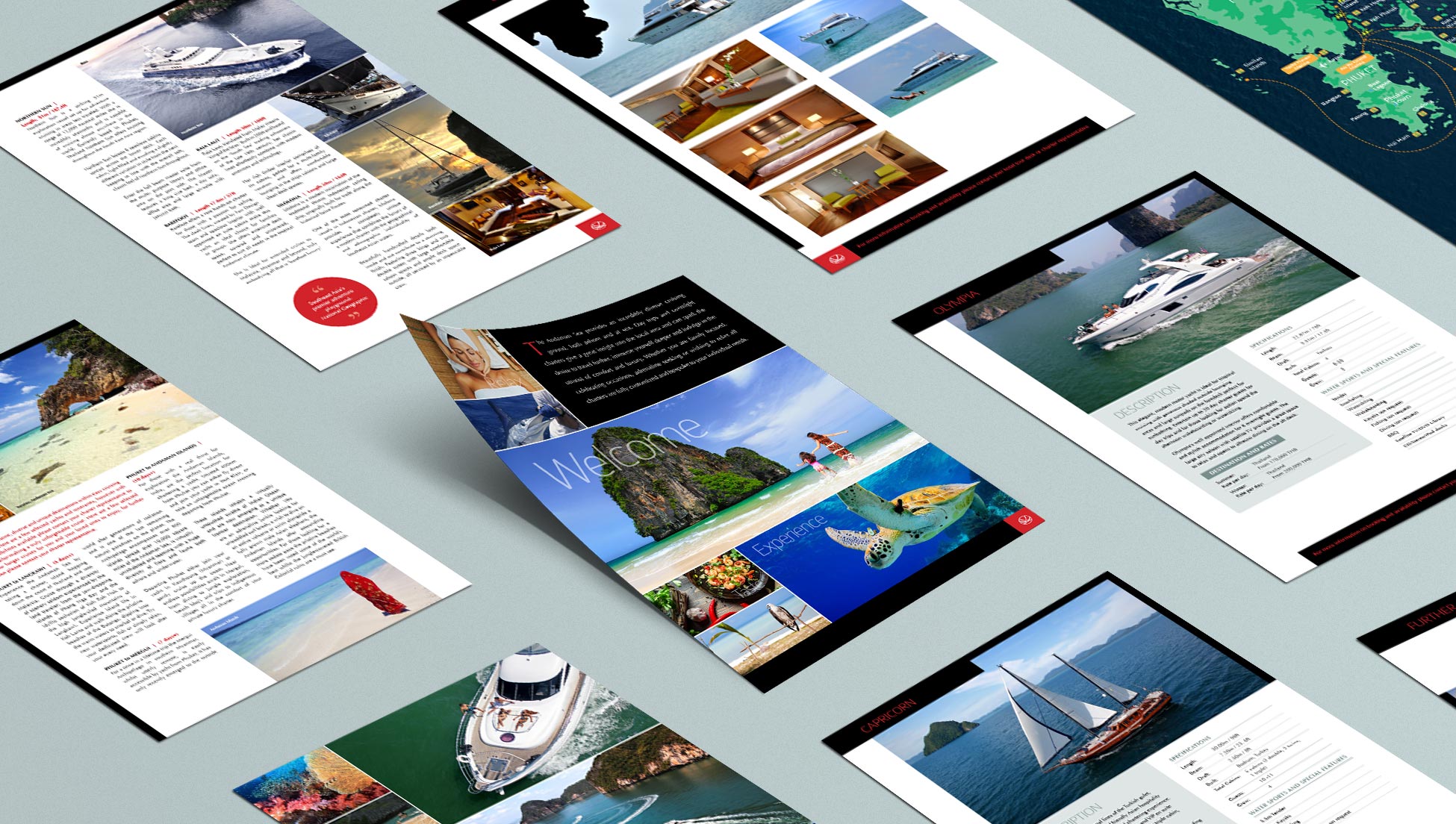 Yacht Solutions charter portfolio pages